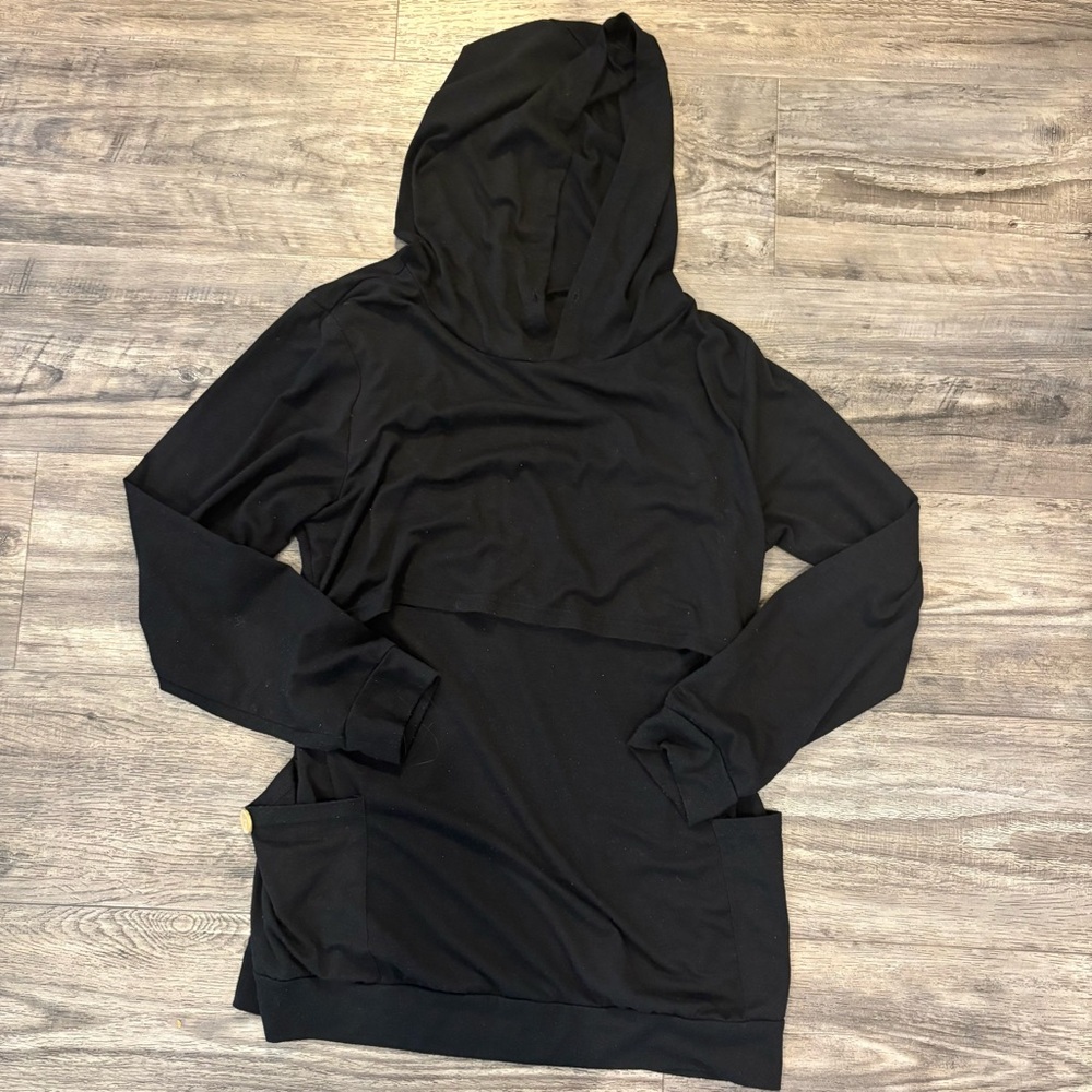 Ginkana Black Nursing Hoodie - Large